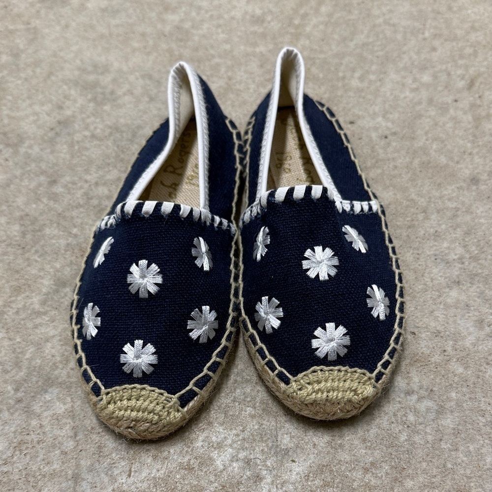 Jack Rogers Miss Palmer Girl Espadrille – Blue & White – Size 13M (3)